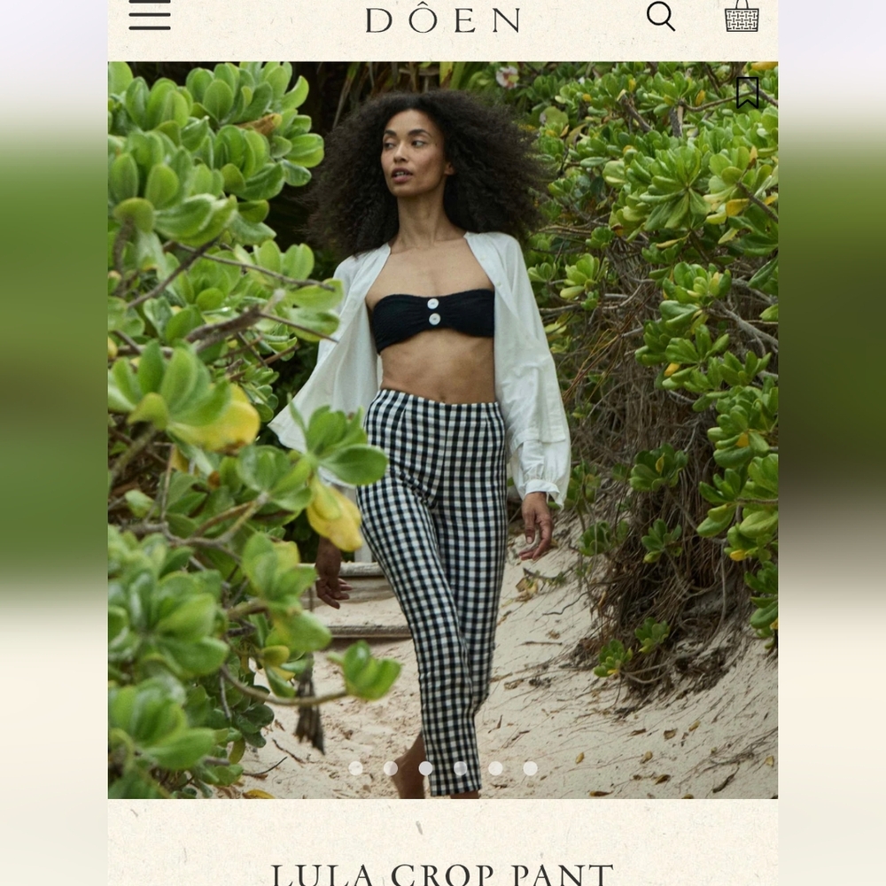 SOLD DO NOT BUY NWT Doen Lula Capri Pant - Picture 3 of 15